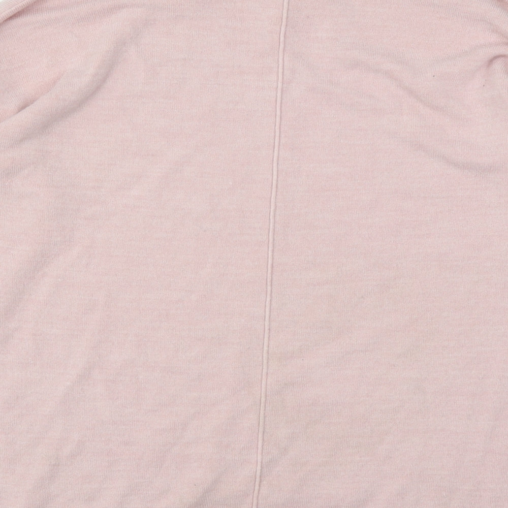 Principles  Womens Pink Round Neck  Acrylic Pullover Jumper Size 12