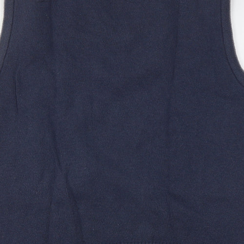 Dunnes Stores Mens Blue V-Neck  Acrylic Vest Jumper Size M