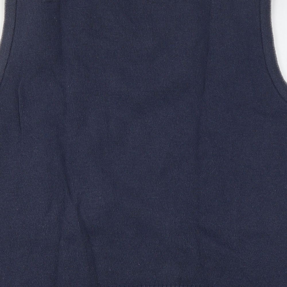 Dunnes Stores Mens Blue V-Neck  Acrylic Vest Jumper Size M