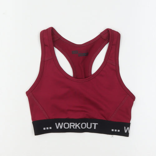 CLP Active Womens Purple  Polyester Cropped Tank Size XS Round Neck