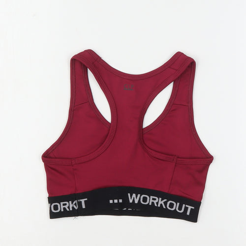 CLP Active Womens Purple  Polyester Cropped Tank Size XS Round Neck