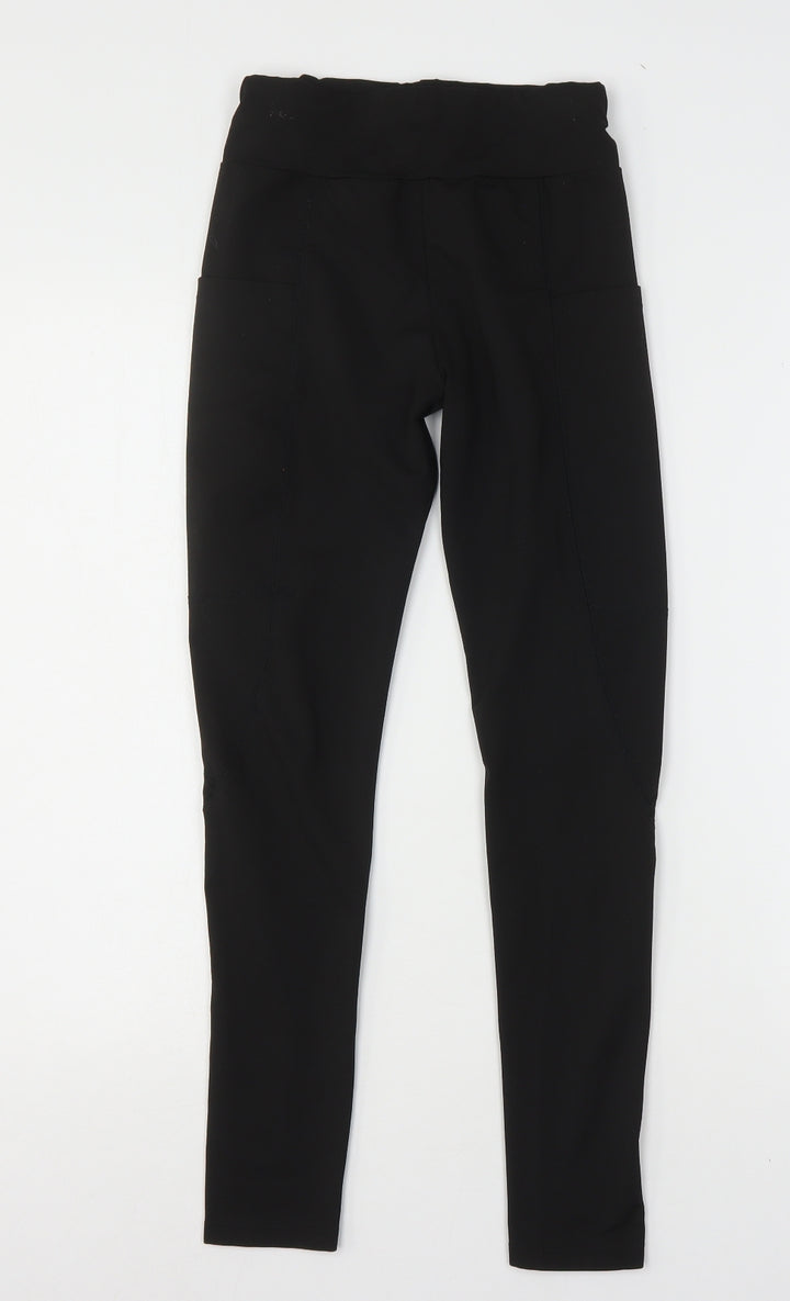 SheIn Womens Black Polyester Cargo Leggings Size 6 L25 in