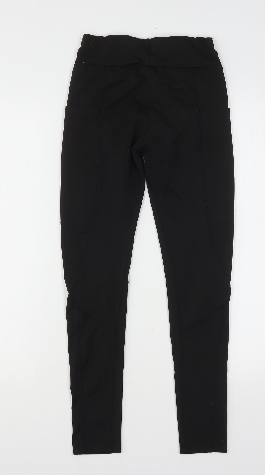 SheIn Womens Black  Polyester Cargo Leggings Size 6 L25 in