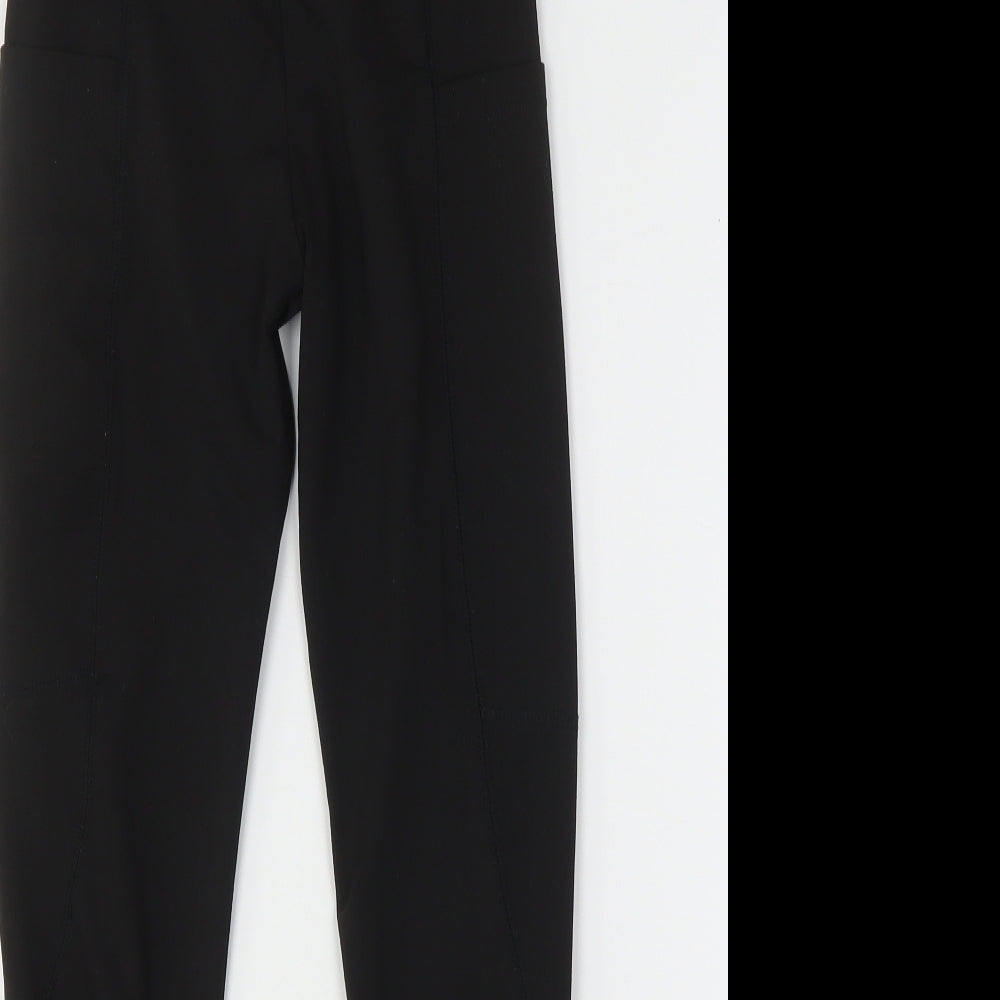 SheIn Womens Black  Polyester Cargo Leggings Size 6 L25 in