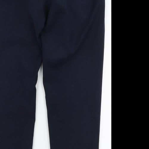 Planet Womens Blue  Cotton Trousers  Size 16 L27 in Regular Zip
