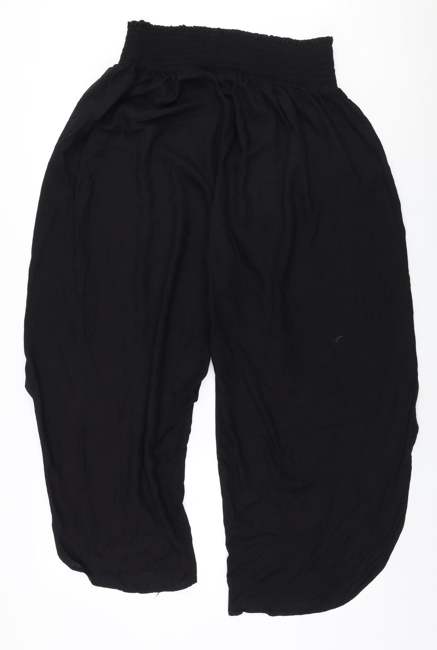 Primark Womens Black  Viscose Bloomer Trousers Size XL L26 in Regular