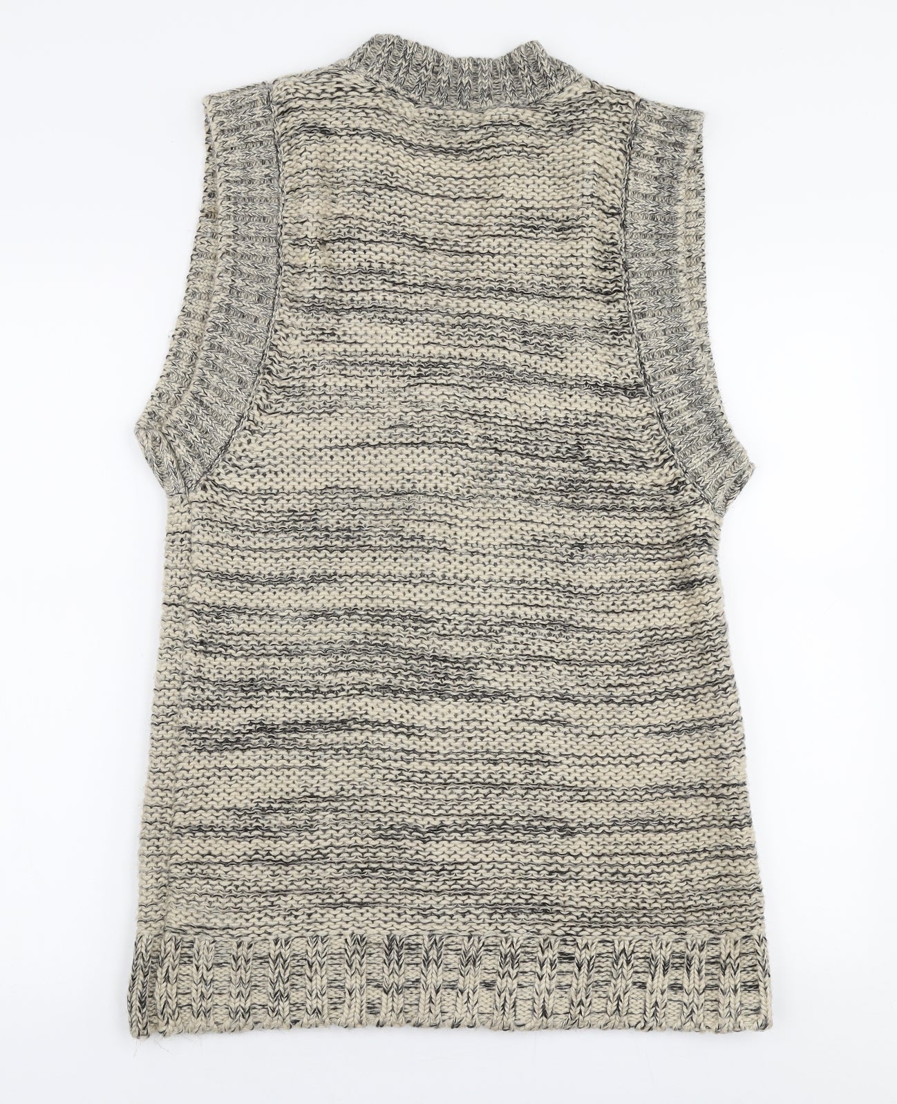 Part Two Womens Beige V-Neck  Acrylic Cardigan Jumper Size S