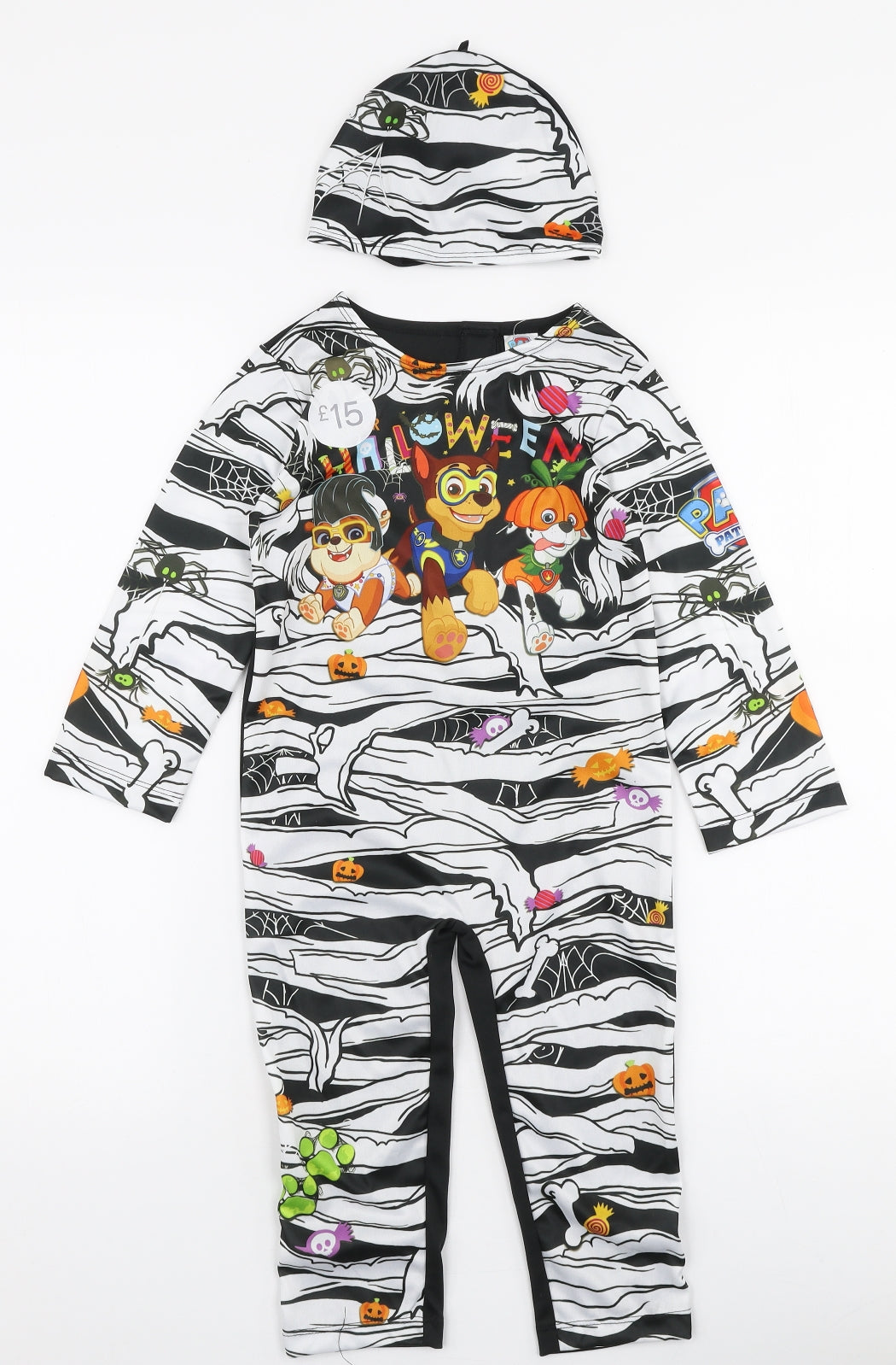 Paw Patrol Boys Multicoloured  Polyester  One Piece Size 2-3 Years  Pullover - Halloween costume