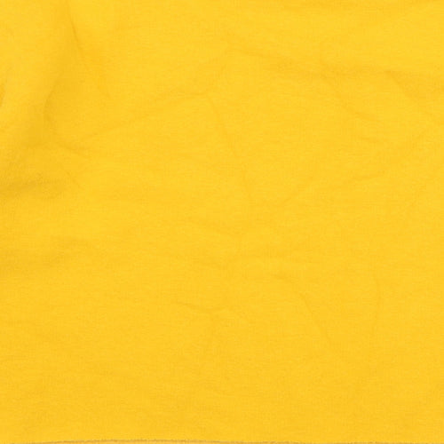 Primark Womens Yellow  Cotton Pullover Sweatshirt Size 8  Pullover