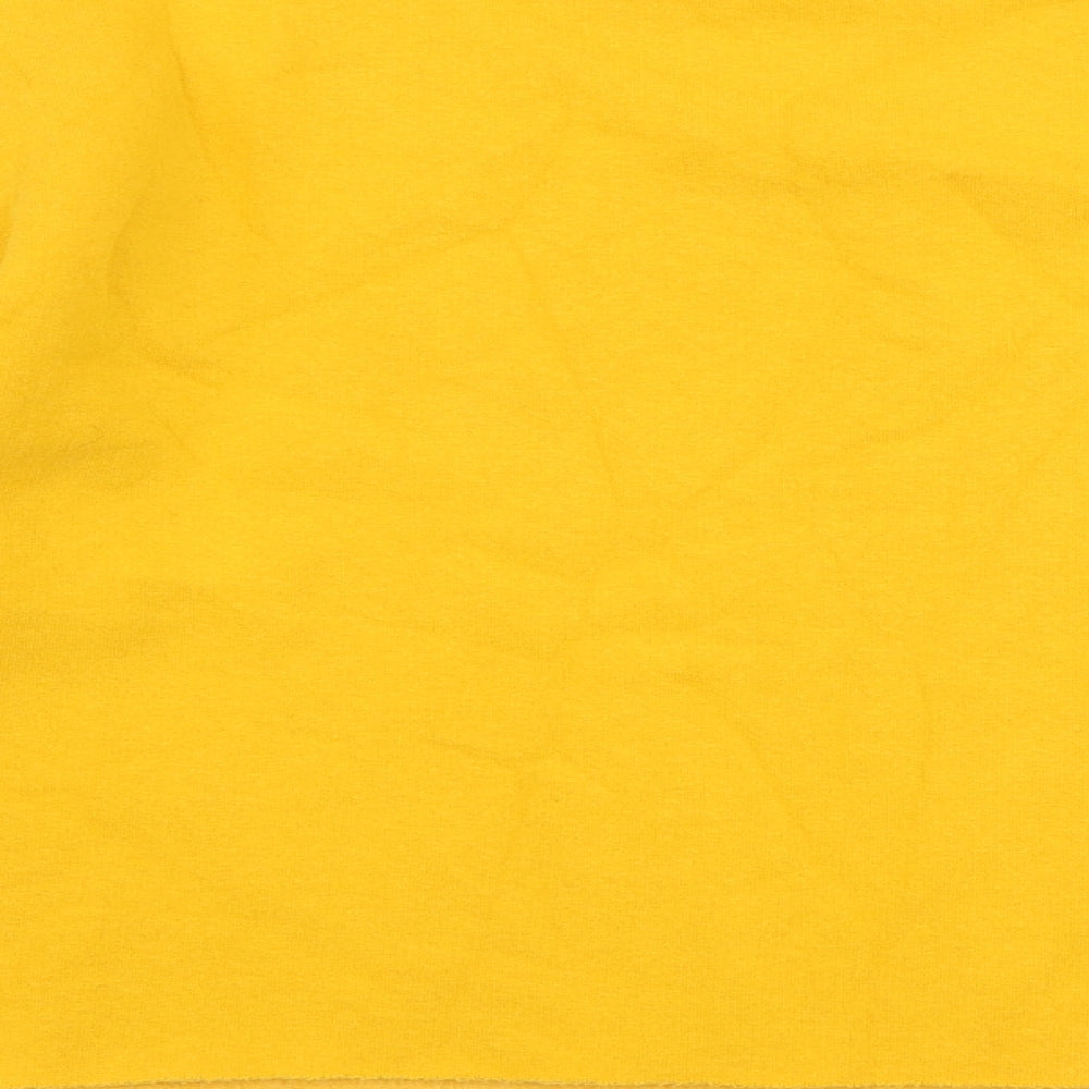 Primark Womens Yellow  Cotton Pullover Sweatshirt Size 8  Pullover