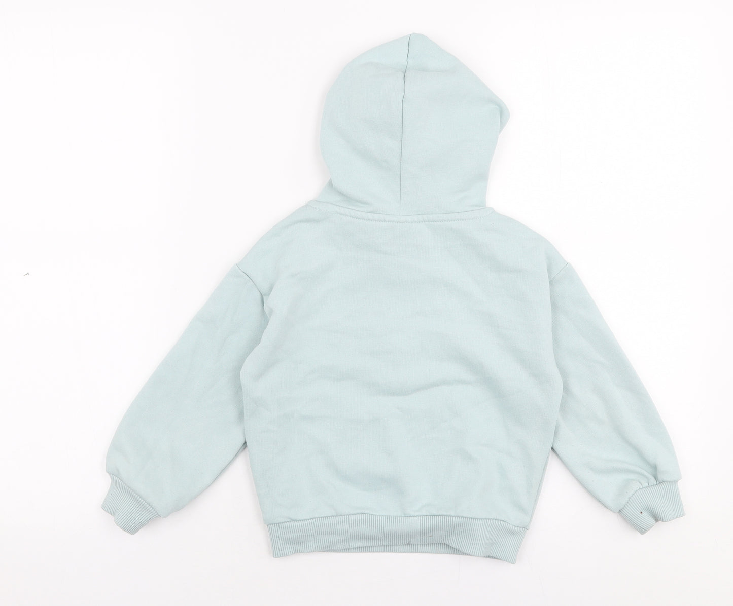 Matalan Girls Blue  Polyester Pullover Hoodie Size 4 Years  Pullover - NYC