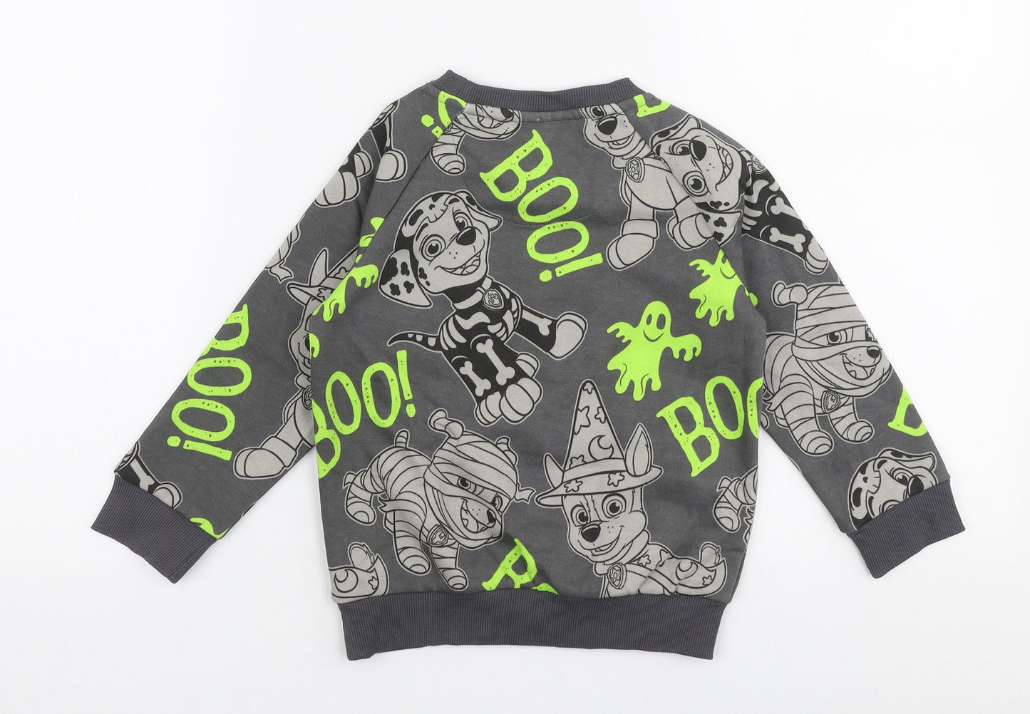 F&F Boys Multicoloured  Cotton Pullover Sweatshirt Size 3-4 Years  Pullover - Paw patrol Halloween