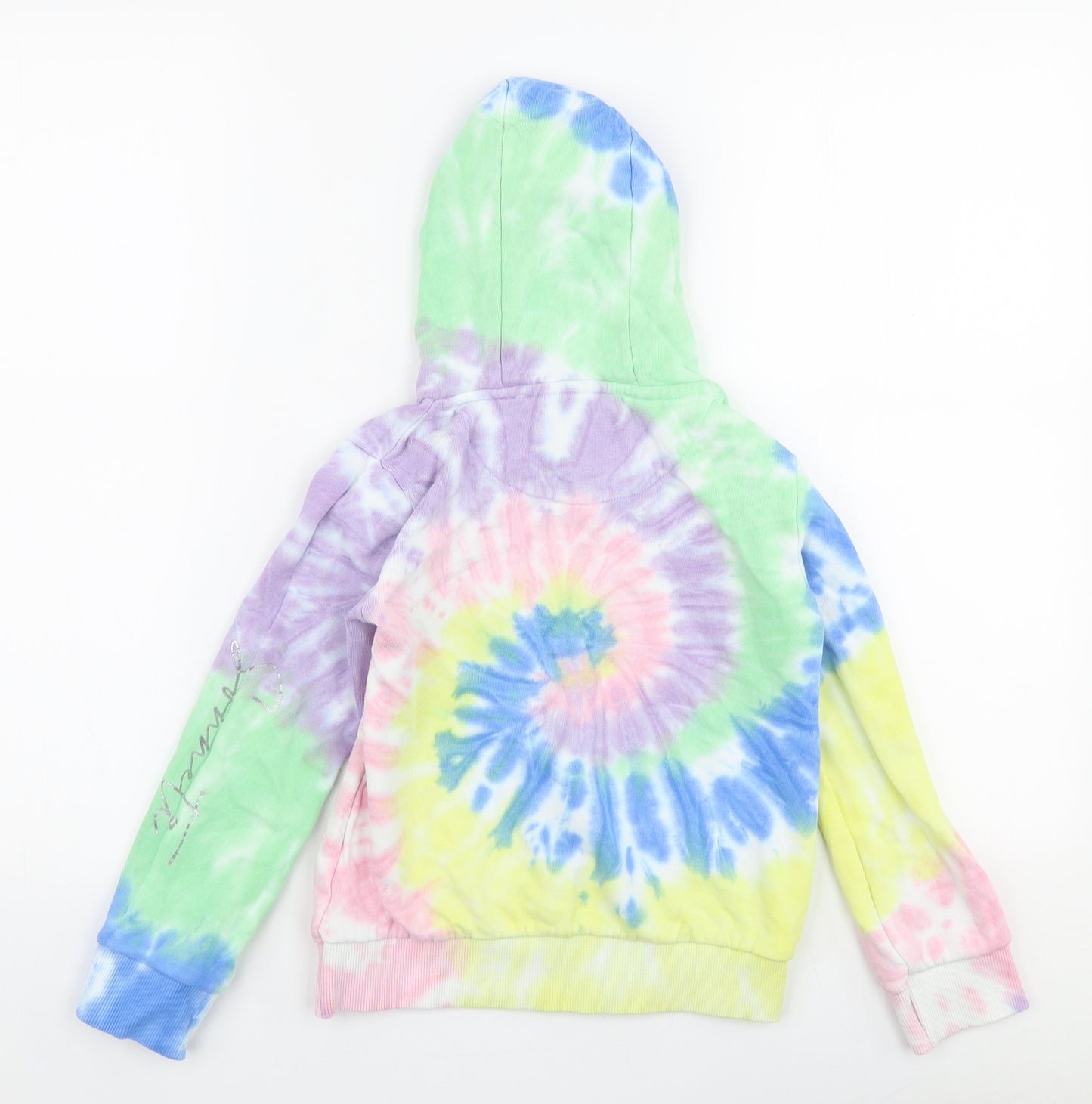 Sonneti Girls Multicoloured  Cotton Pullover Hoodie Size 7-8 Years  Pullover - Tie dye