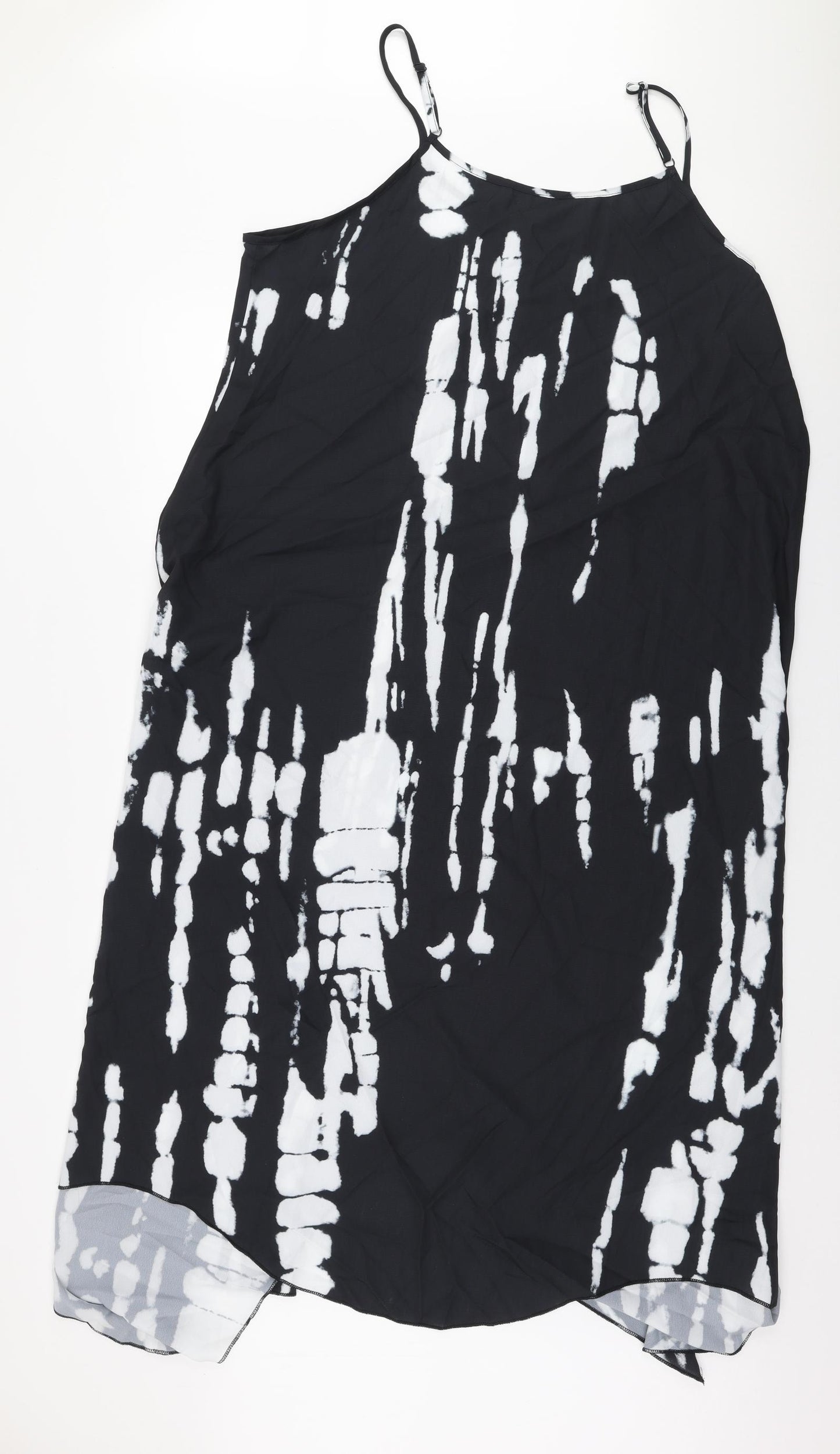 SheIn Womens Black  Polyester Trapeze & Swing  Size 3XL  Round Neck Pullover