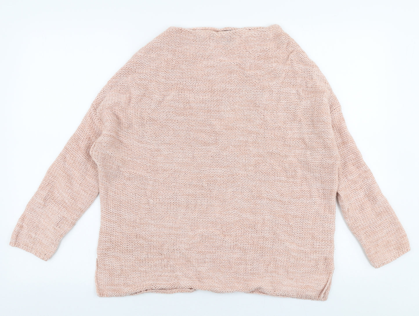 Atmosphere Womens Pink Round Neck  Polyester Pullover Jumper Size 8