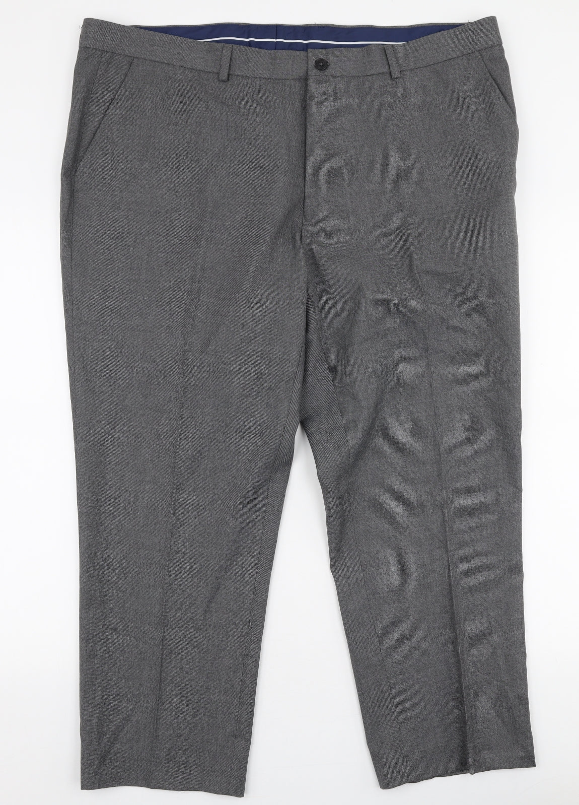 Taylor & Wright Mens Grey  Polyester Trousers  Size 42 in L29 in Regular Zip