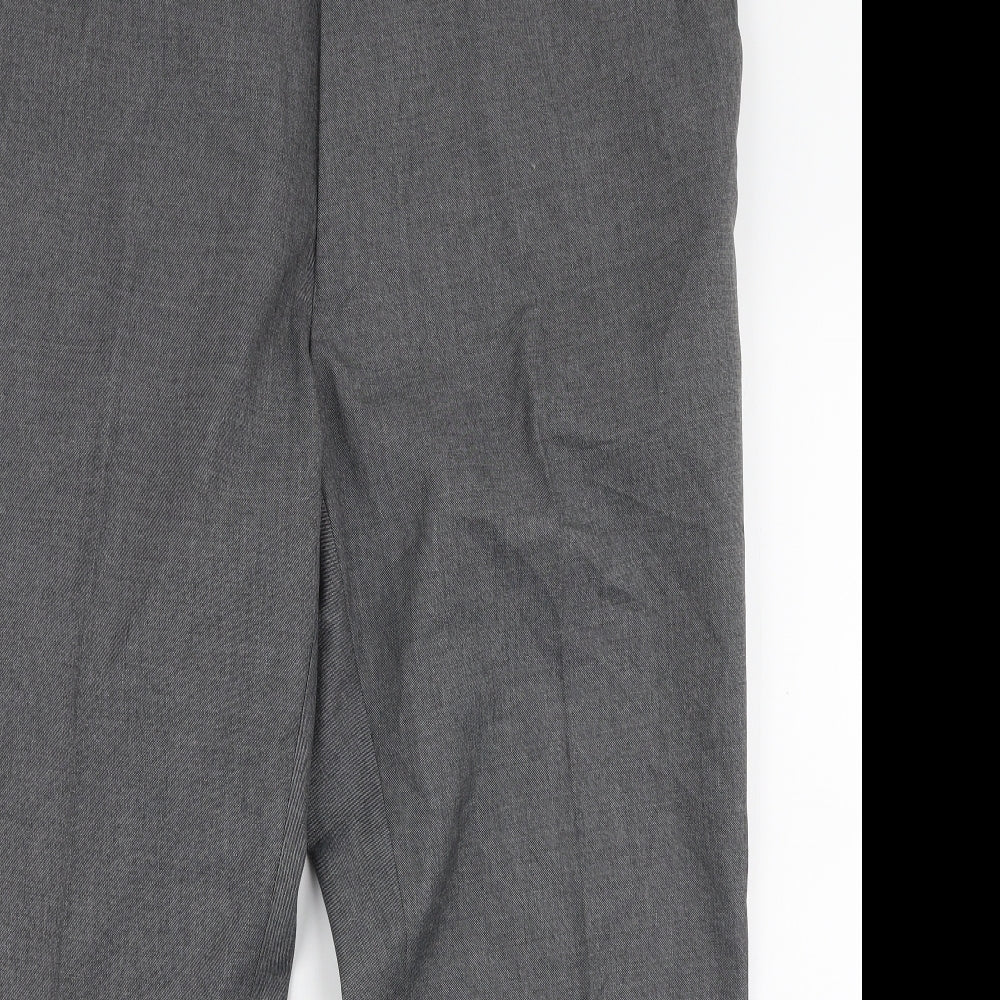 Taylor & Wright Mens Grey  Polyester Trousers  Size 42 in L29 in Regular Zip