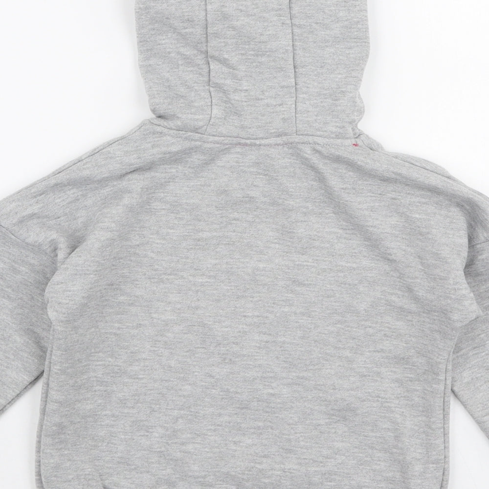 Primark Girls Grey  Cotton Pullover Hoodie Size 4-5 Years  Pullover - LOL Surprise