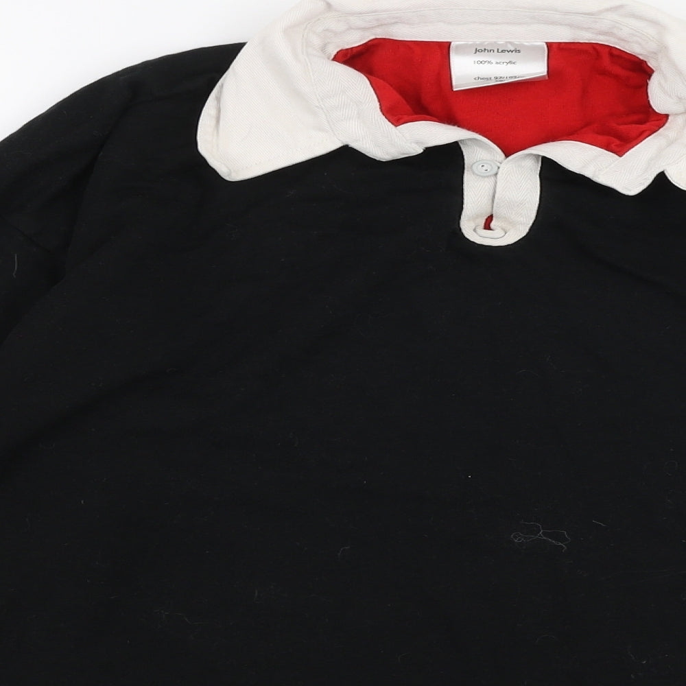 John Lewis Mens Black  Acrylic Pullover Sweatshirt Size L