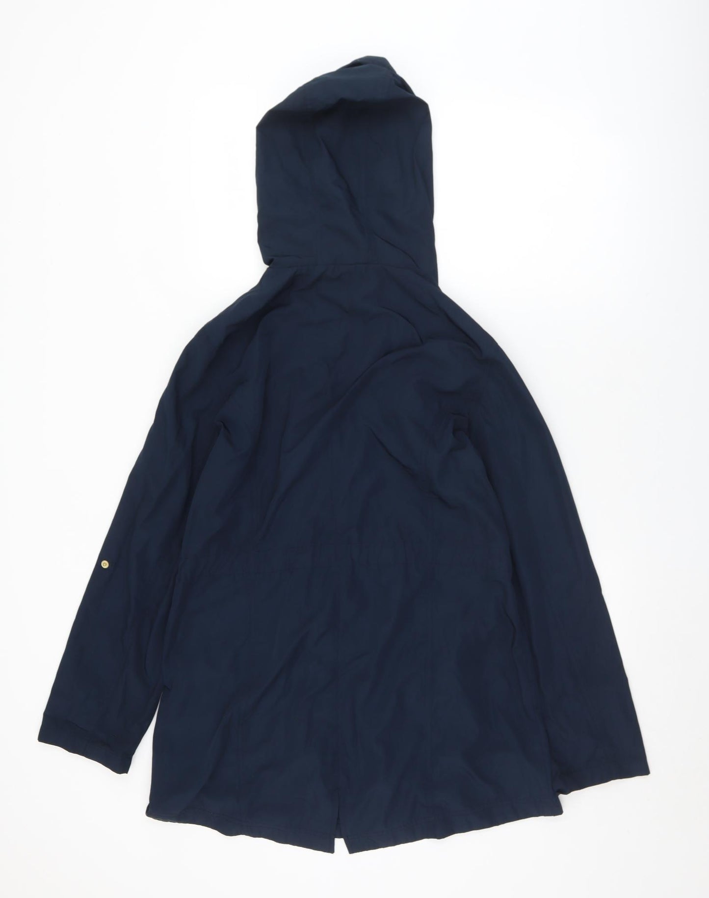 Georgeq Womens Blue   Rain Coat Jacket Size 12  Zip