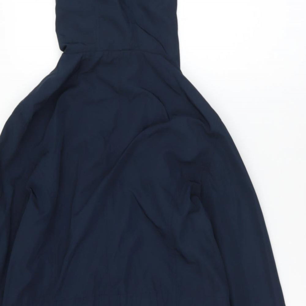 Georgeq Womens Blue   Rain Coat Jacket Size 12  Zip