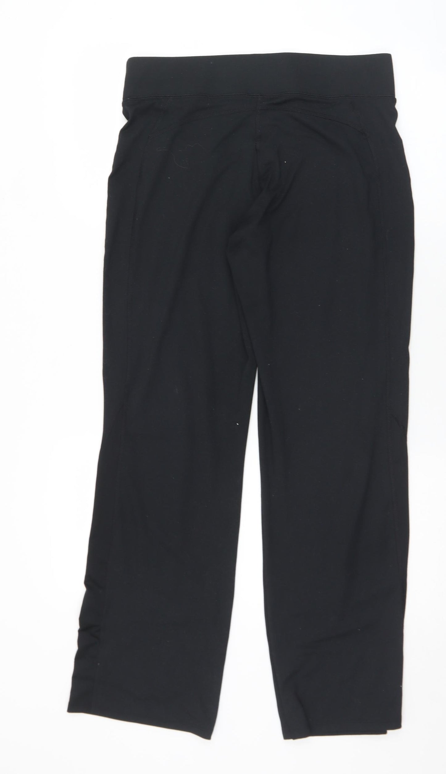 Dunnes Stores Womens Black  Polyester Track Pants Trousers Size M L31 in Regular