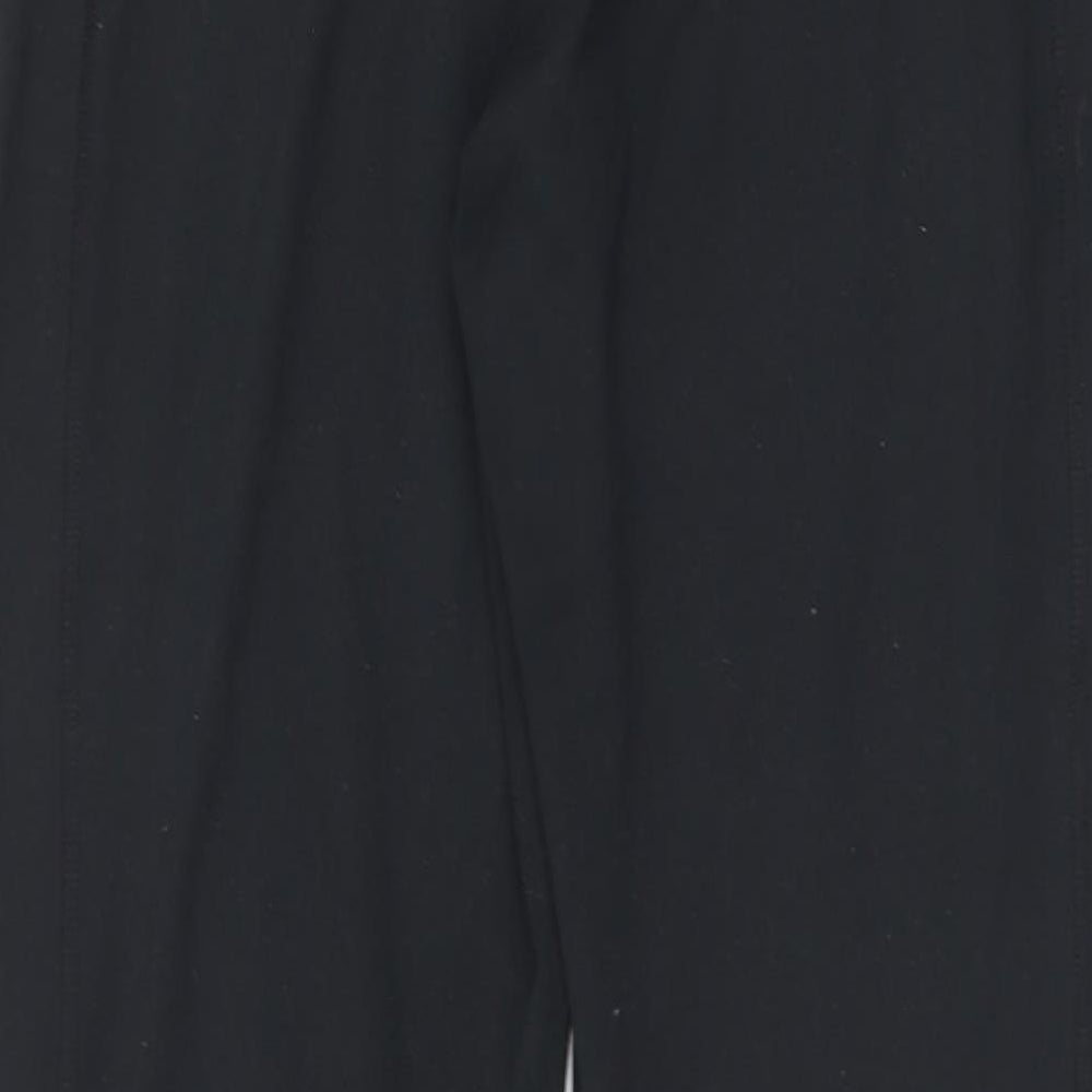 Dunnes Stores Womens Black  Polyester Track Pants Trousers Size M L31 in Regular