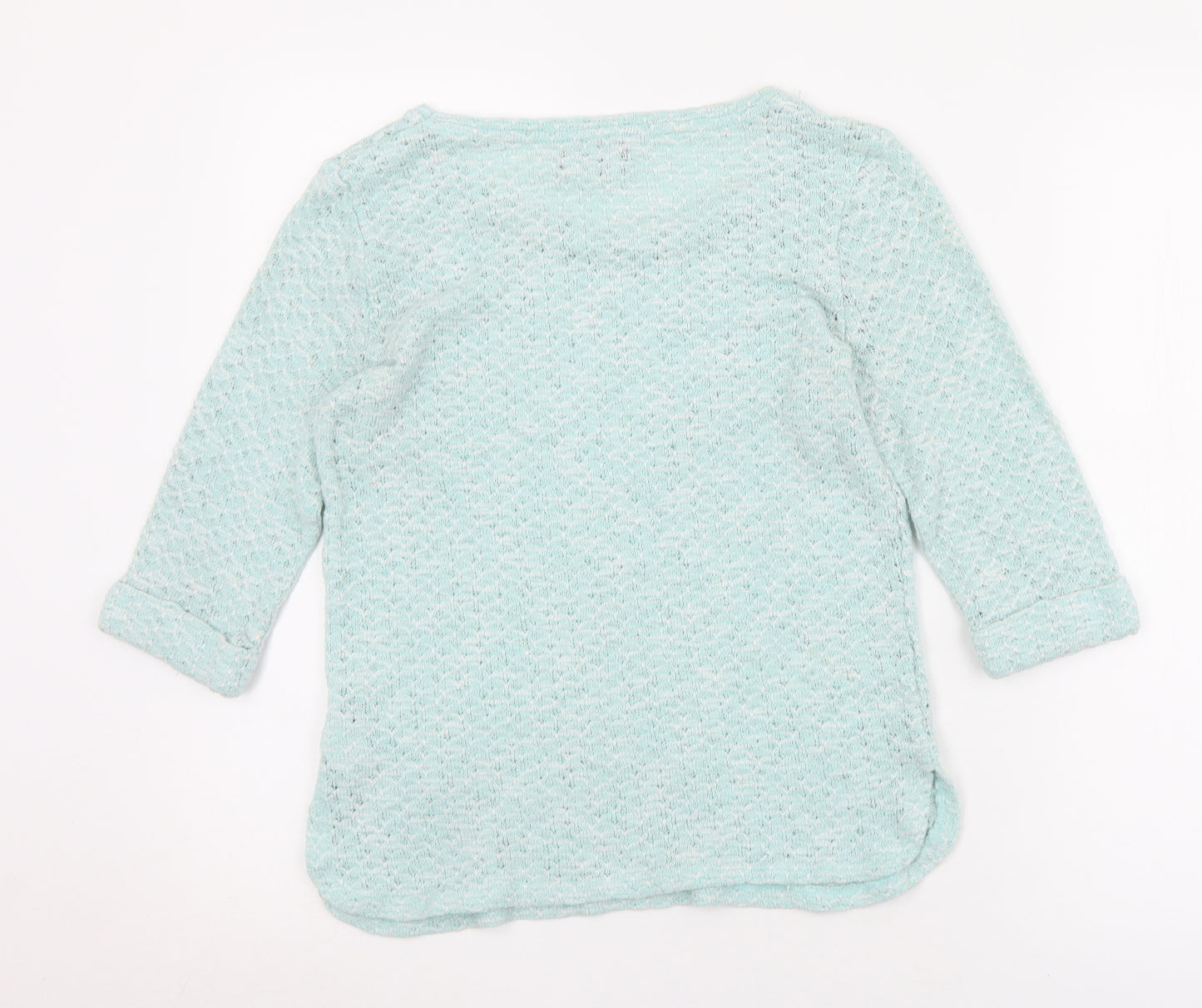 New Look Womens Green Round Neck  Polyester Pullover Jumper Size 14