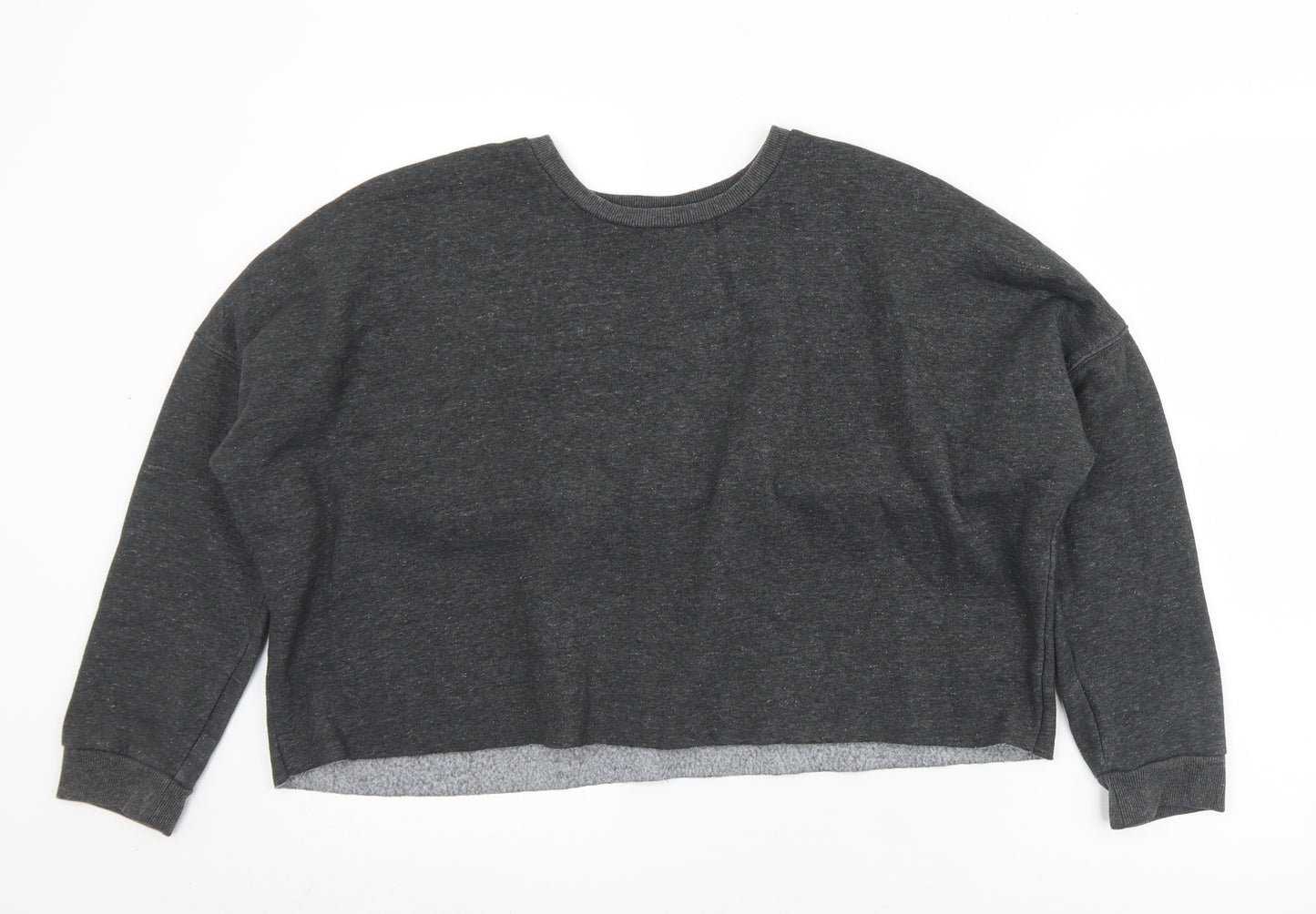 Primarks Womens Grey  Polyester Pullover Sweatshirt Size 14   - Cropped. 14/16