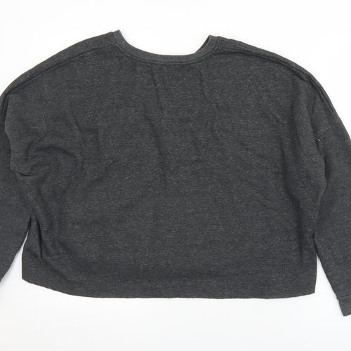 Primarks Womens Grey  Polyester Pullover Sweatshirt Size 14   - Cropped. 14/16