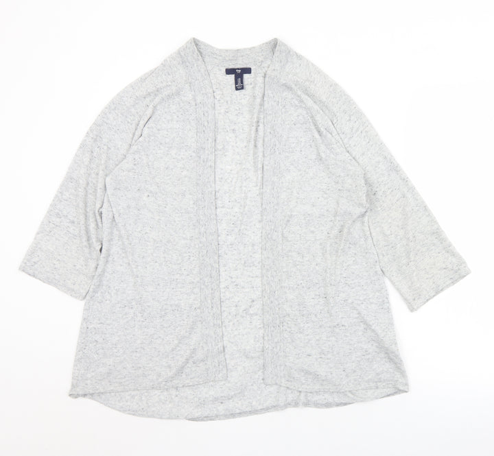 Gap Womens Grey Collared  Cotton Cardigan Jumper Size M