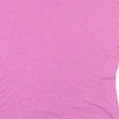 TU Womens Purple Round Neck  Viscose Pullover Jumper Size 8