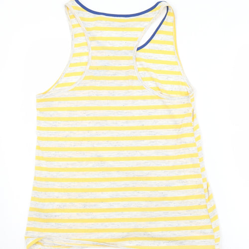 Nocozo Womens Yellow Striped Polyester Camisole Tank Size 14 Round Neck