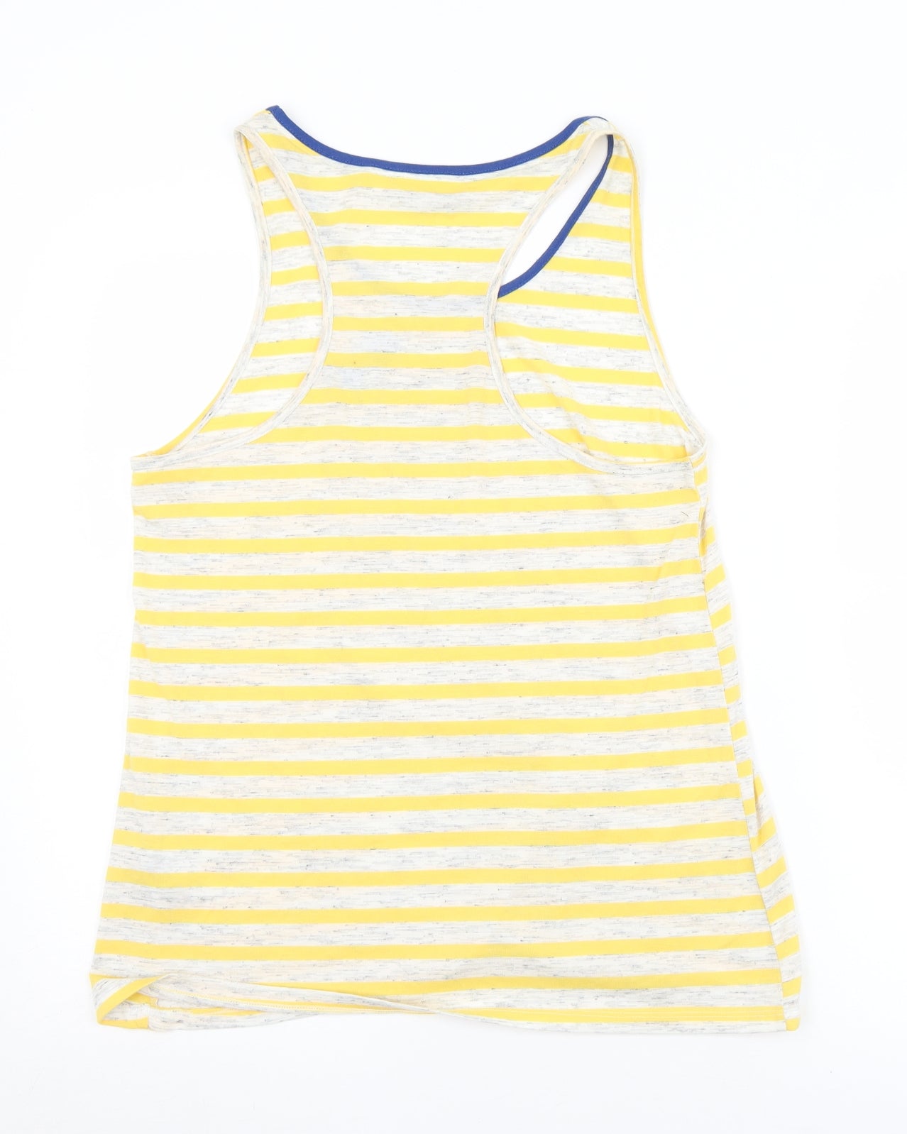 Nocozo Womens Yellow Striped Polyester Camisole Tank Size 14 Round Neck