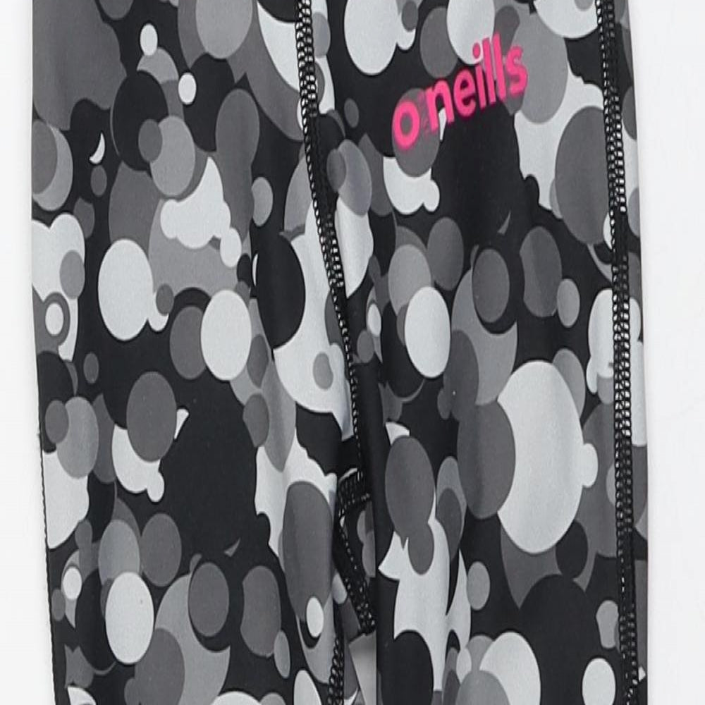 O'Neills Girls Black Polka Dot Polyester Trousers One-Piece Size 4 Years