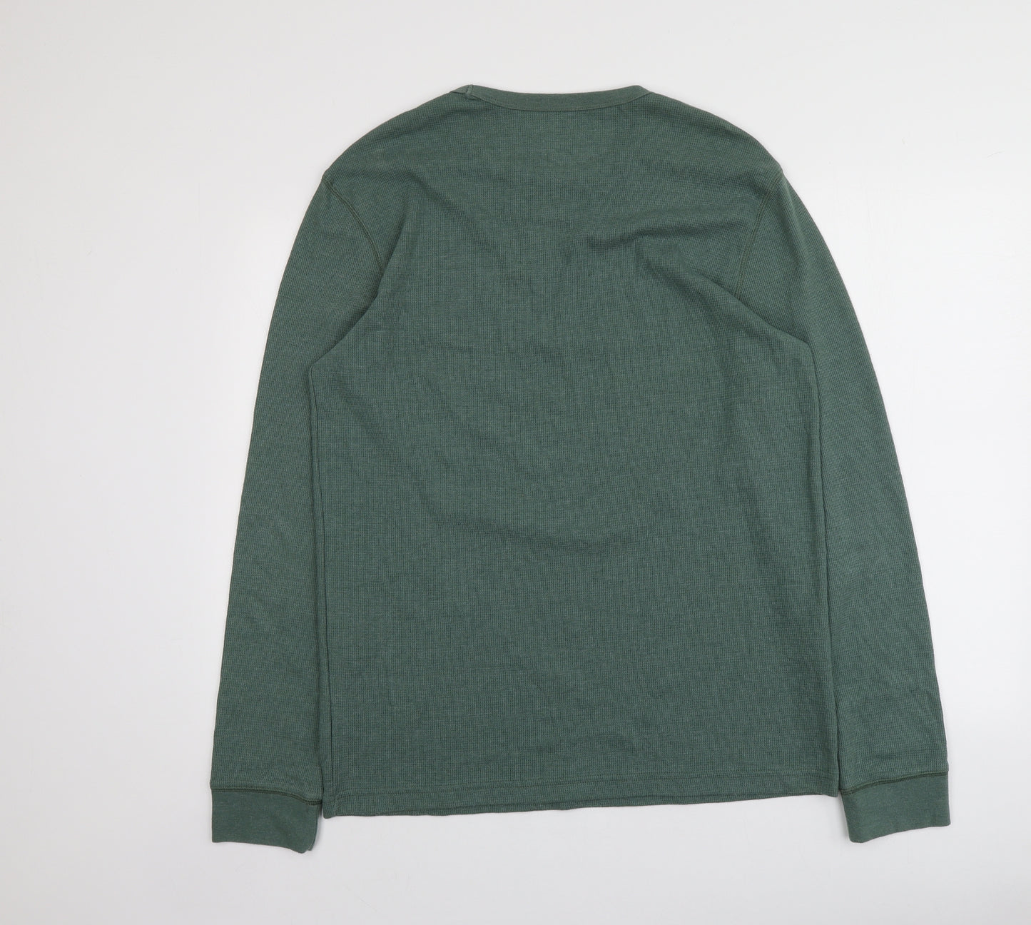 Sonoma Mens Green Round Neck  Cotton Pullover Jumper Size L