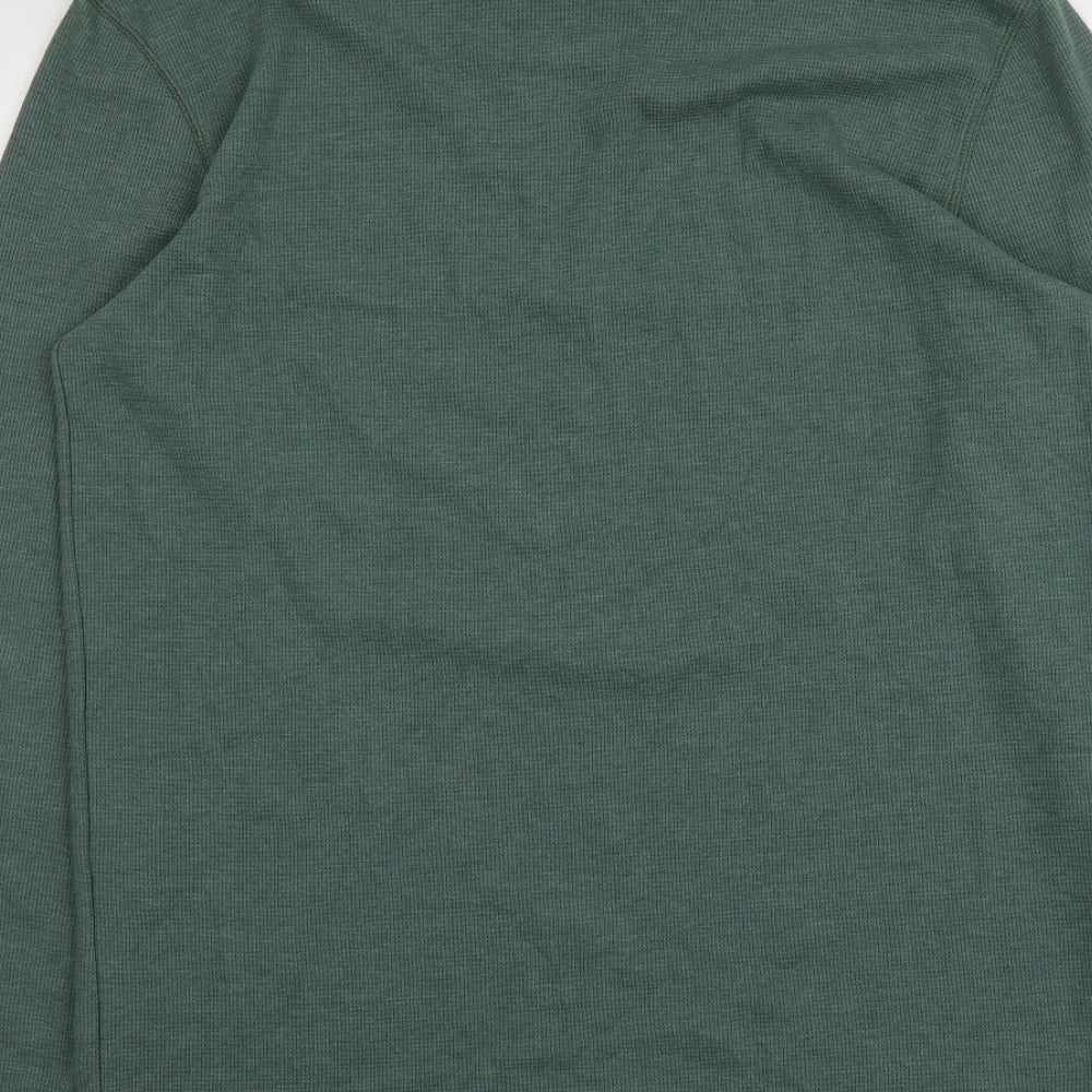 Sonoma Mens Green Round Neck  Cotton Pullover Jumper Size L
