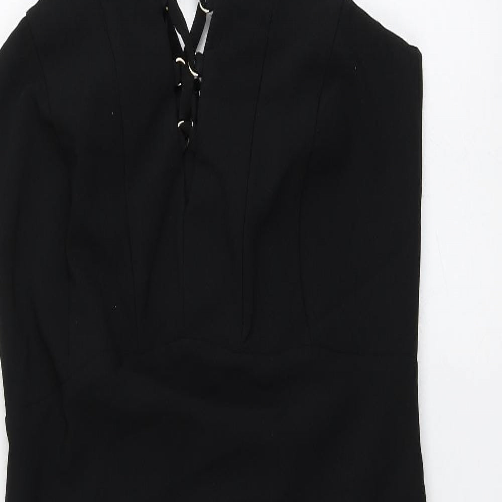 River Island Womens Black  Polyester A-Line  Size 12  Halter