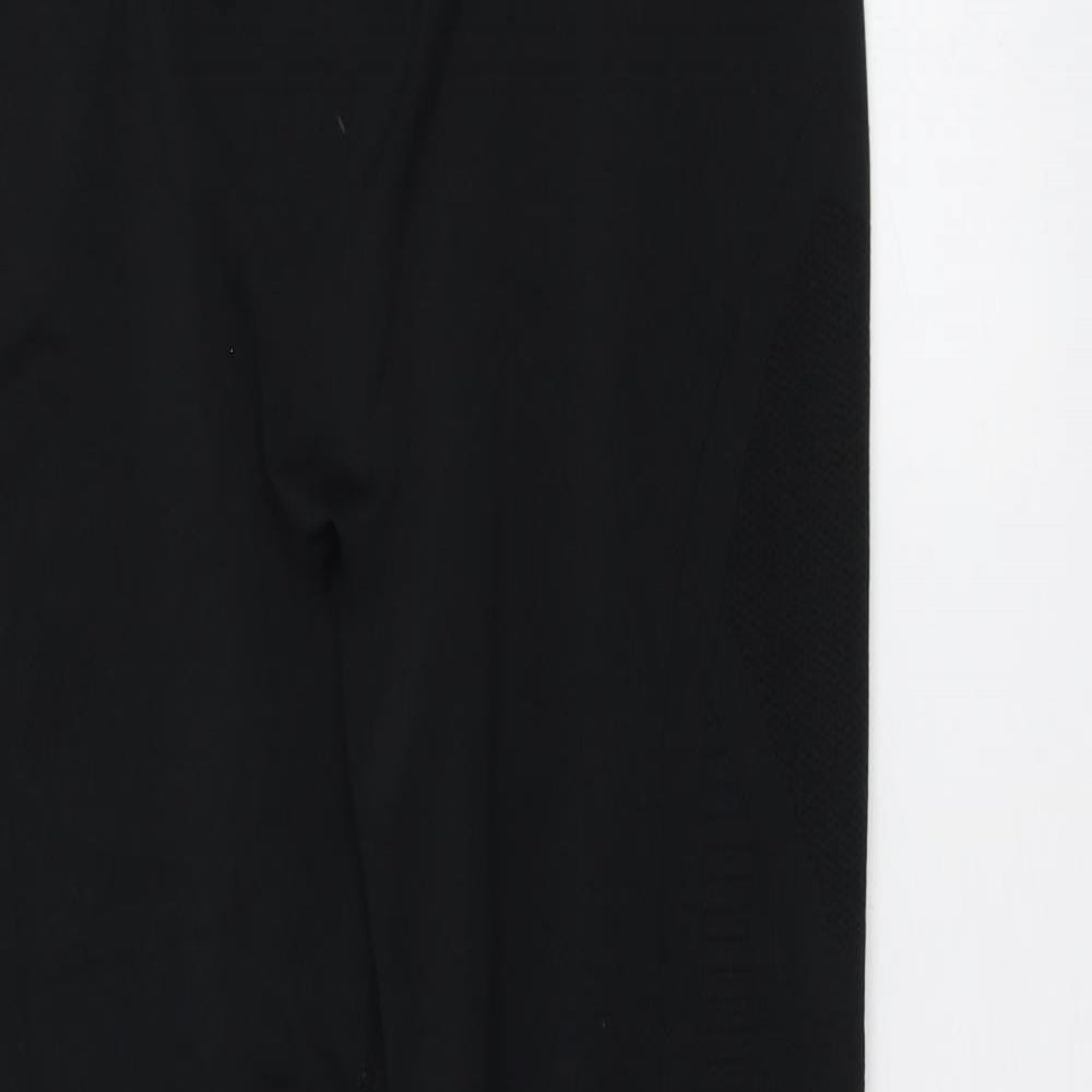 Workout Womens Black  Polyester Jogger Leggings Size L L27 in Regular