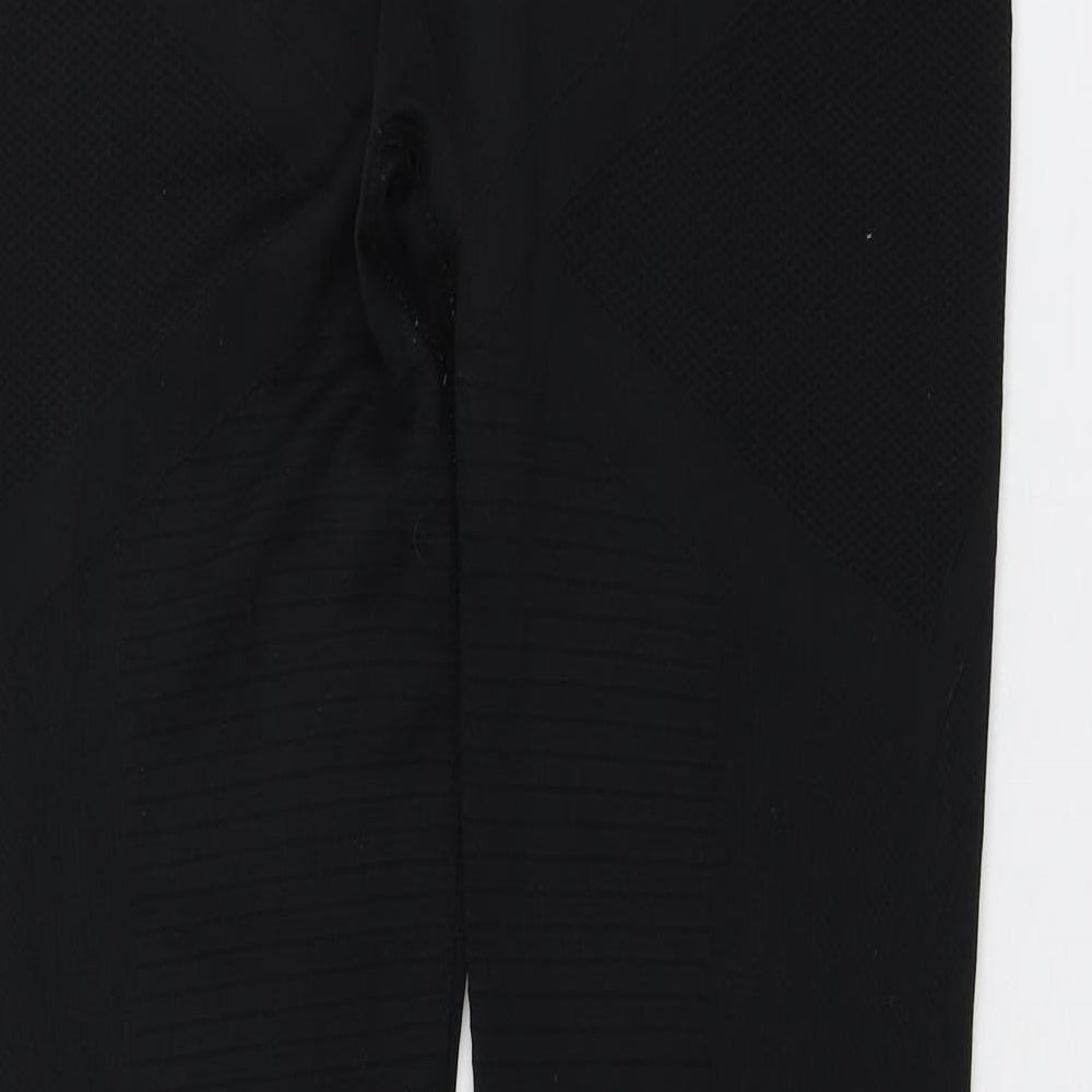 Workout Womens Black  Polyester Jogger Leggings Size L L27 in Regular