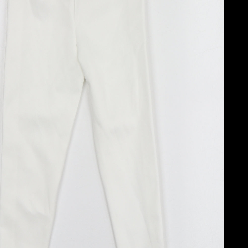 River Island Girls Ivory  Polyester Capri Trousers Size 4-5 Years  Regular