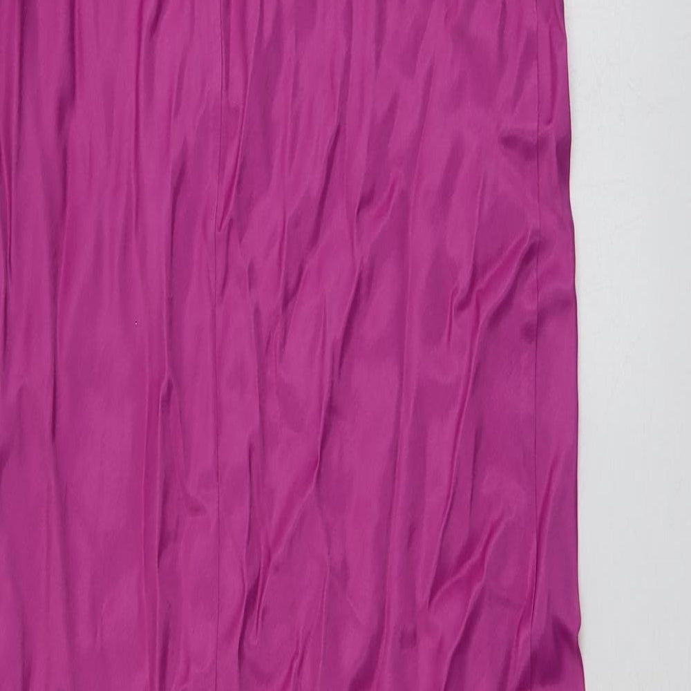 Primark Womens Purple  Viscose A-Line  Size 16  Round Neck