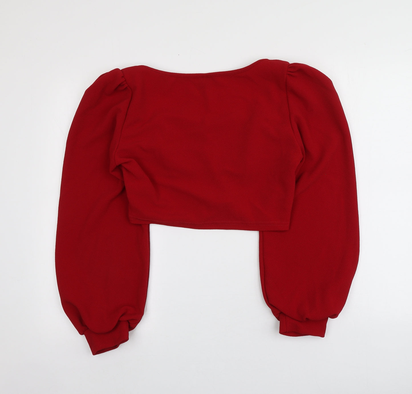 SheIn Womens Red  Polyester Basic Blouse Size XL Square Neck