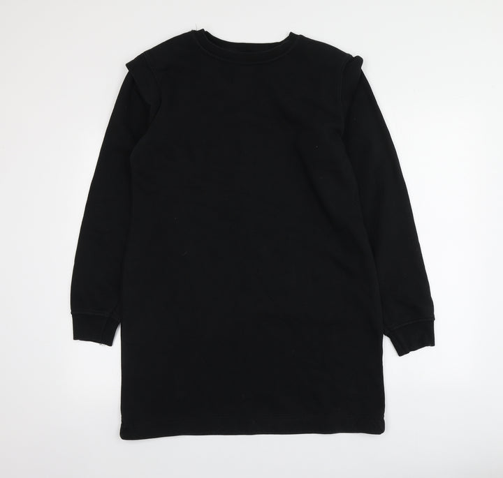 Primark Womens Black  Cotton Pullover Hoodie Size XS