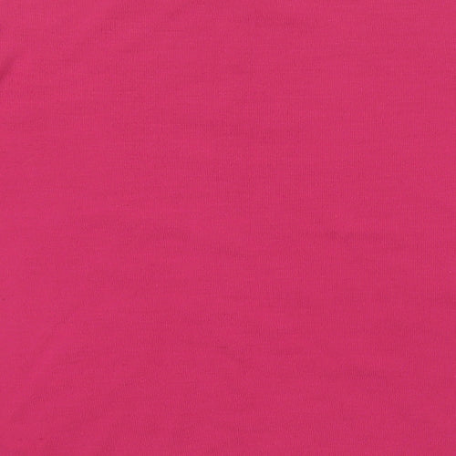 Topshop Womens Pink Round Neck  Acrylic Pullover Jumper Size 12