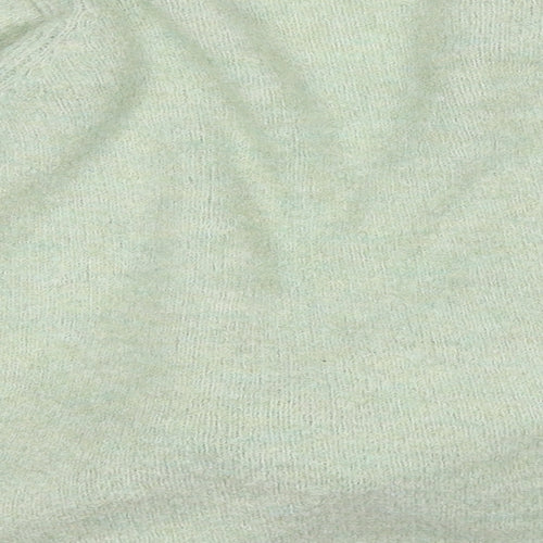 ASOS Womens Green V-Neck  Acrylic Wrap Jumper Size 10