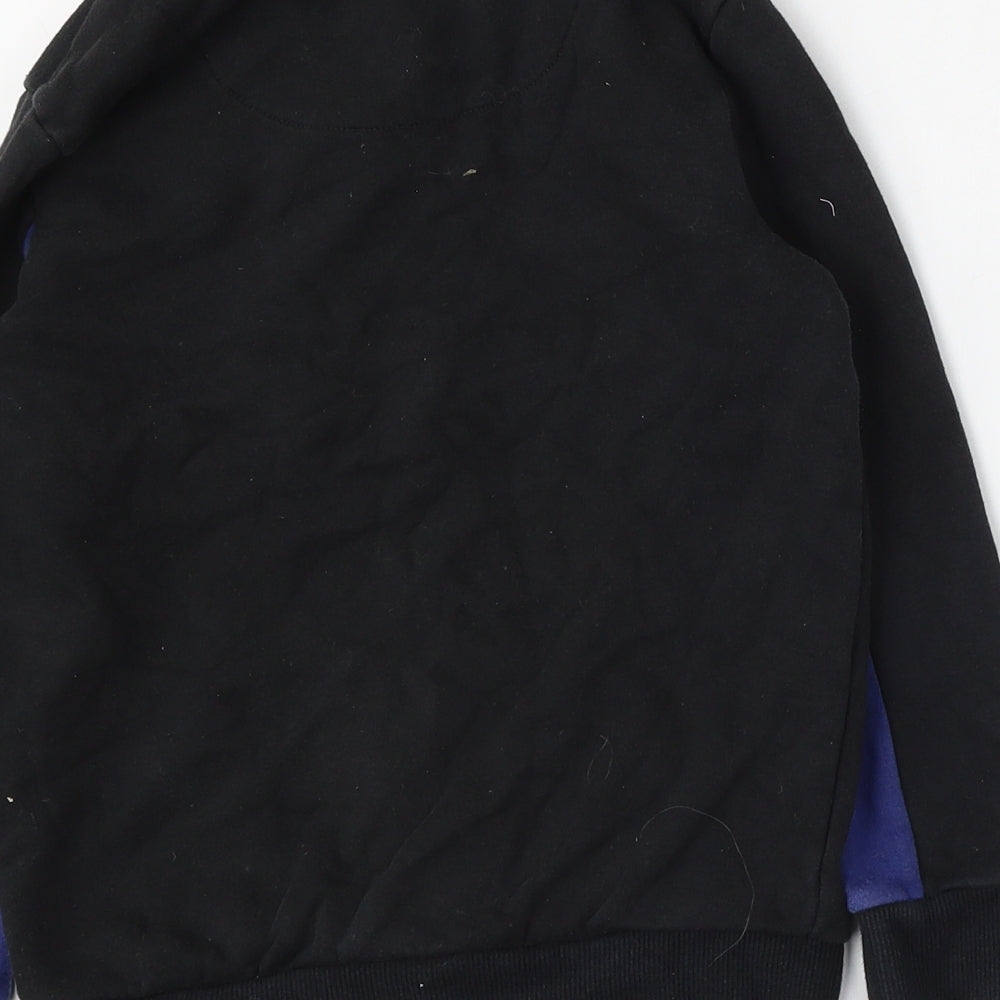 PlayStation Boys Black  Cotton Pullover Sweatshirt Size 6-7 Years  Zip - Gaming