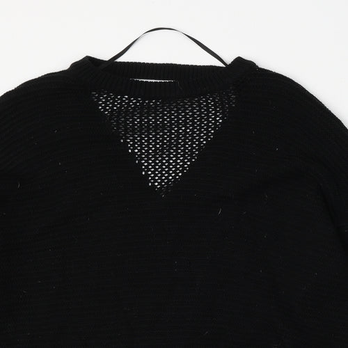 Atmosphere Womens Black Round Neck  Acrylic Pullover Jumper Size 10