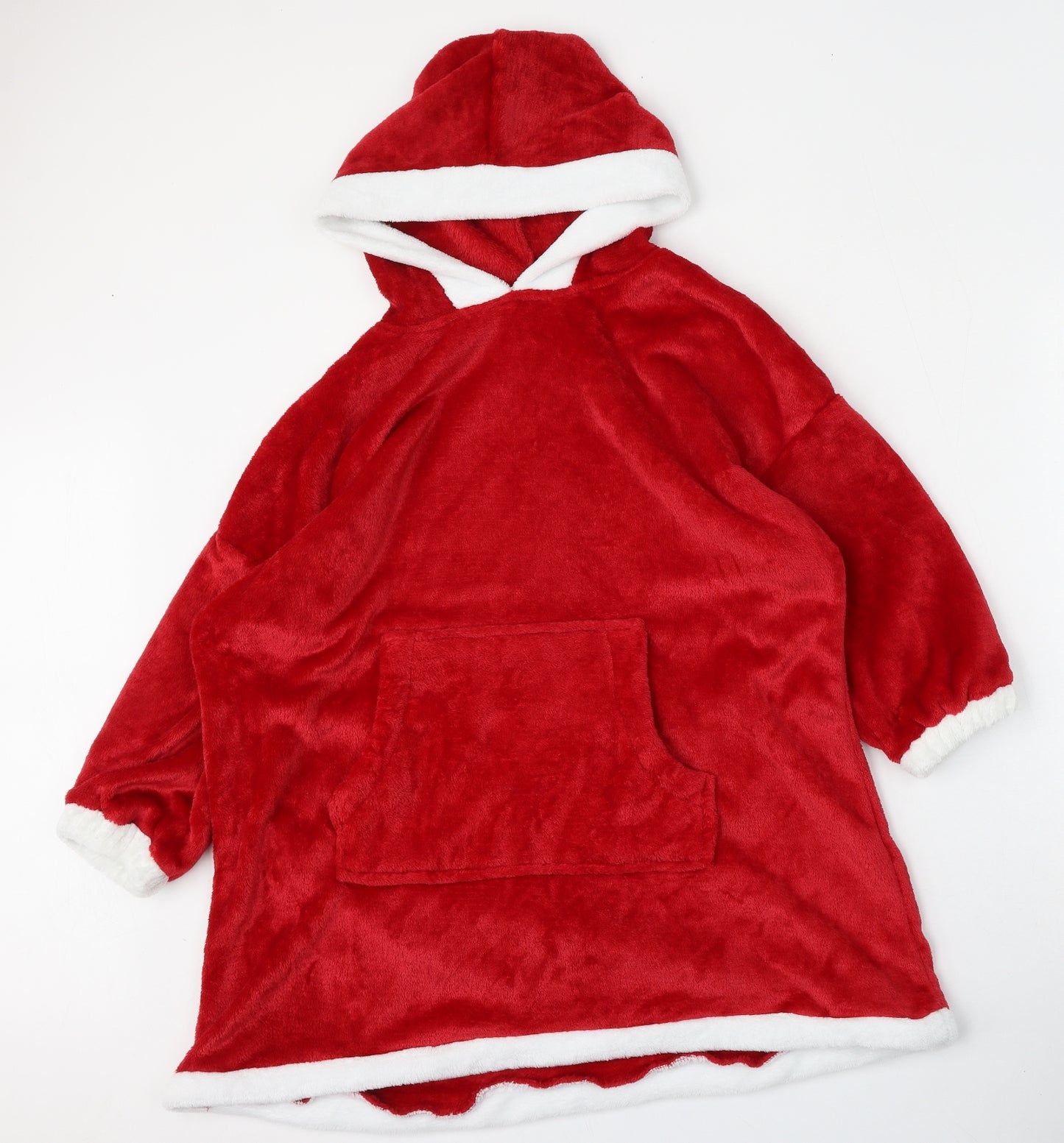 Dunelm Womens Red  Polyester Top Pyjama Top Size M   - Christmas