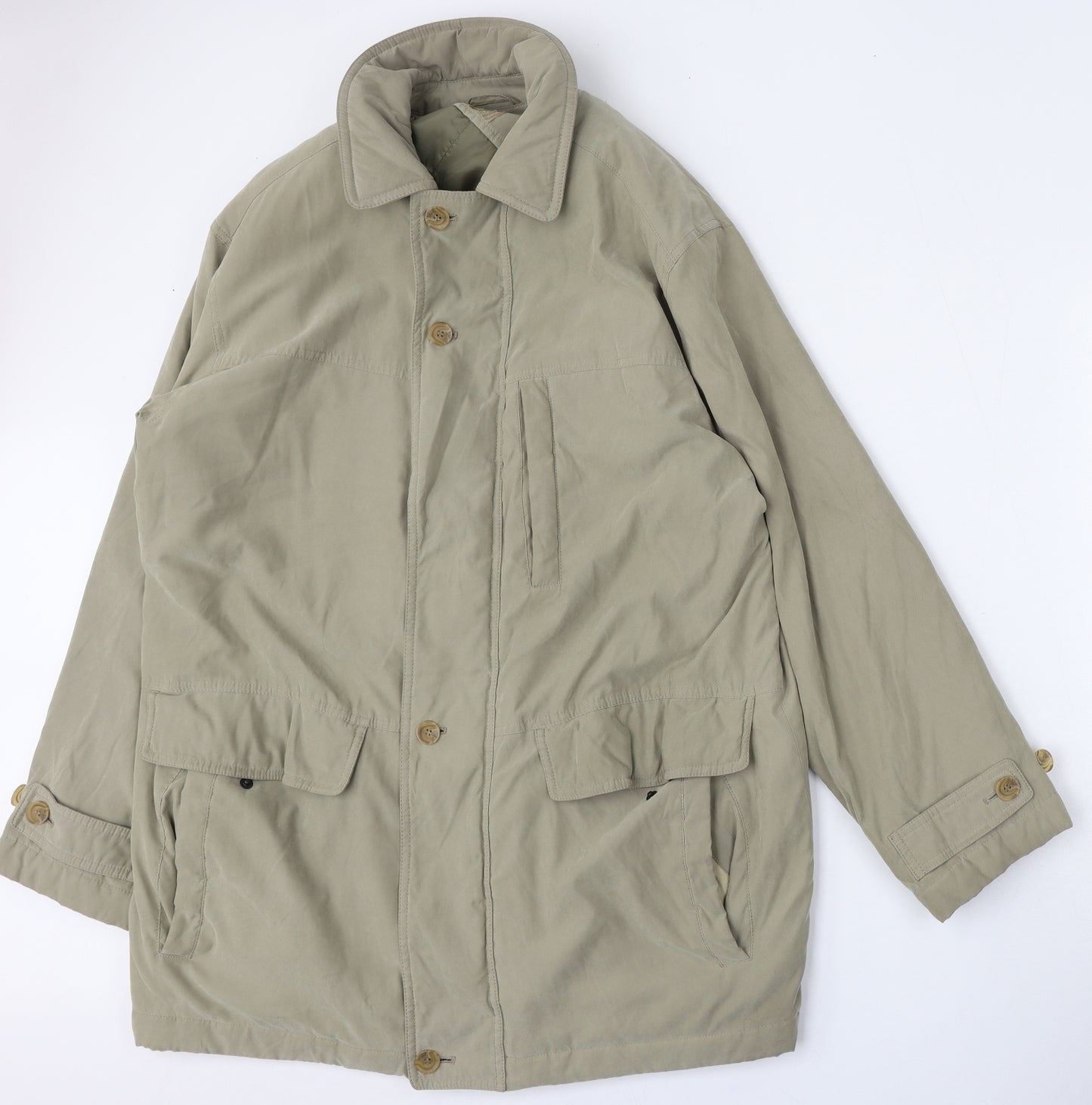 Bush Mens Beige   Jacket  Size 2XL  Button
